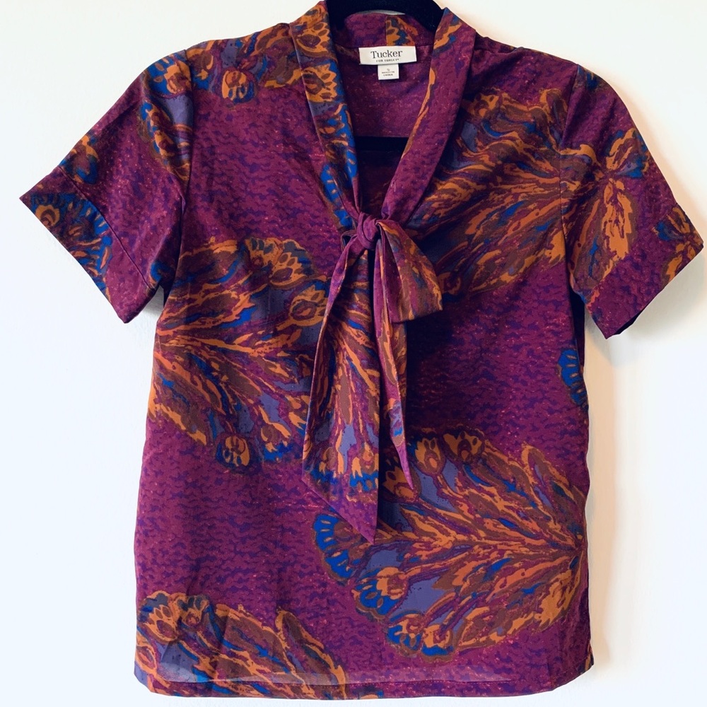 Tucker for Target Tie Neck Blouse